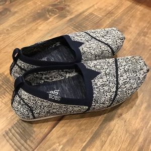 Black / Gray / White Slip-ons by BOBS / SKECHERS